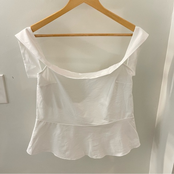 Express Tops - Express White Off The Shoulder Blouse